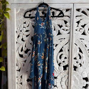 Tropical Kimchi Blue High Low Halter Mini Dress